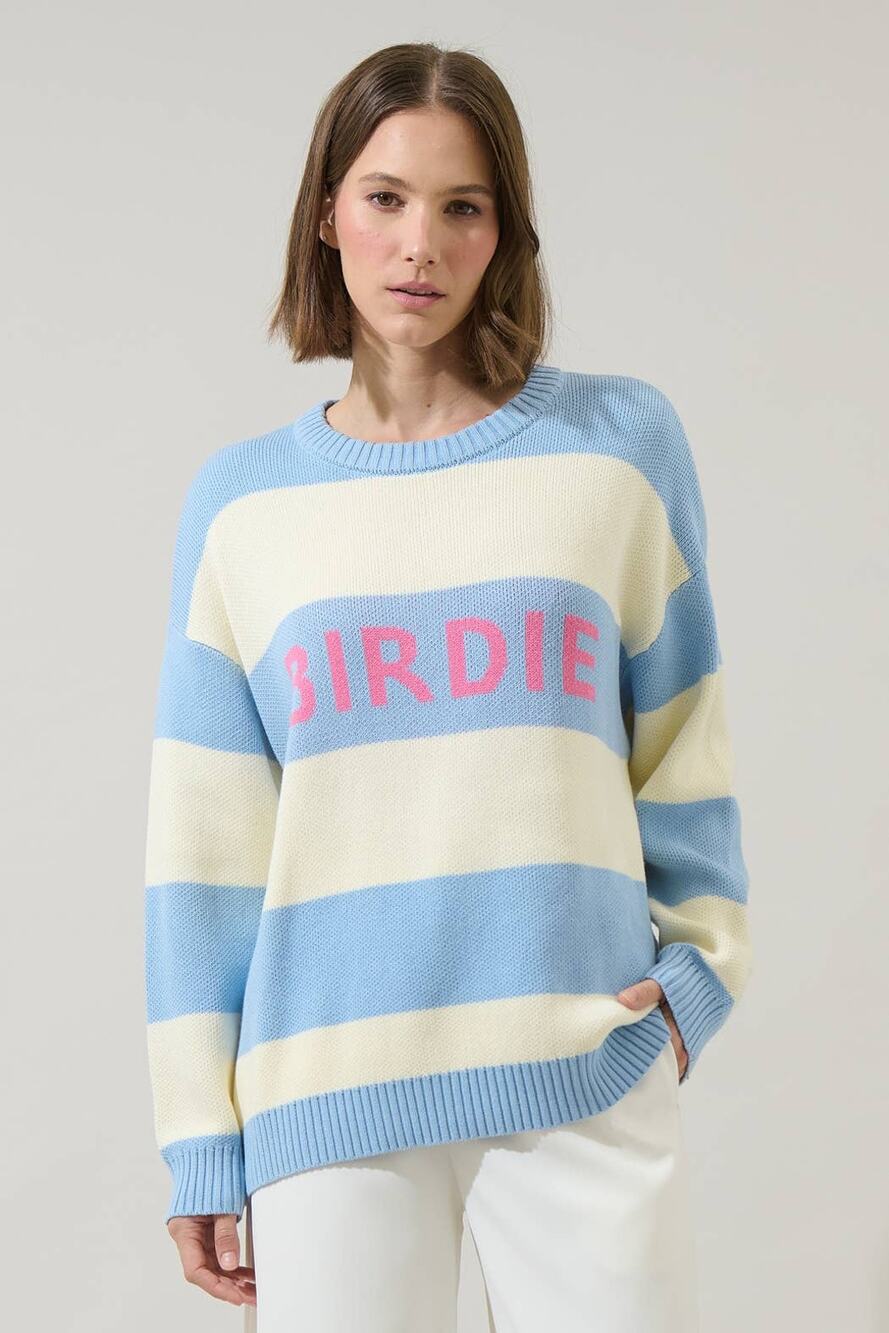 Sugarlips Golf Birdie Stripe Sweater